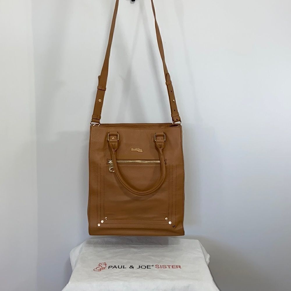 Paul & Joe Bag  Crossbody "Sister" Tan Leather Bag Detachable Strap~ Nwot